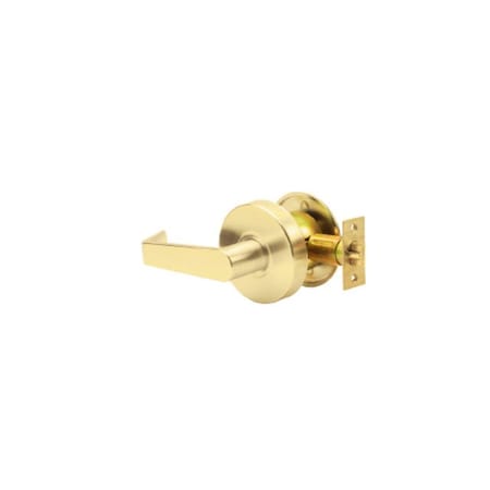 Trans Atlantic Co. LSV Saturn Standard Duty Bright Brass Grade 2 Commercial Cylindrical Exit Door Handle DL-LSV20-US3